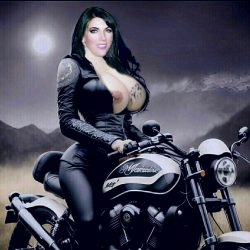 Dawn Brass – Gorgeous Brunette Biker