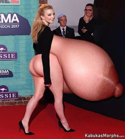 Natalie Dormer exposing her huge tits and big ass