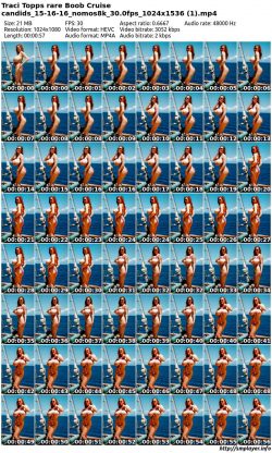 57 seconds of AI-FramePack video of Traci Topps derived from a rare candid photo from a private  ...