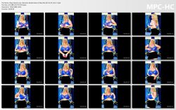 AI-FramePack Sarenna Lee becomes Keisha Evans overflowing a beautiful blue bra. 58 second video. ...