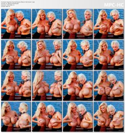 Traci Topps and Sarenna Lee 69 second AI-Framepack video derived from a single rare Boob Cruise  ...