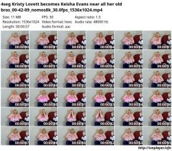 AI-FramePack Kristy Lovett with Sarenna Lee/Traci Topps 1990s hairstyle merge and swap becomes K ...